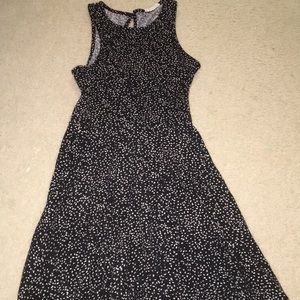 black and white dress